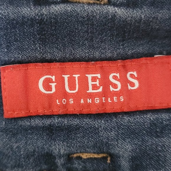 EUC Super High-Waisted Stretch Copper Studded Guess Jeans Size 28 - Picture 4 of 14